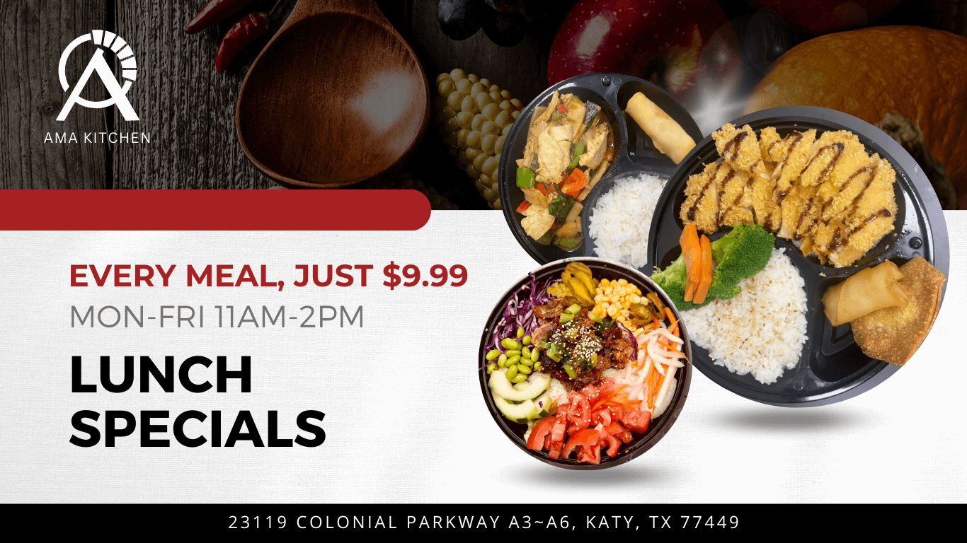 Read more about the article Lunch Specials at Katy Asian Town: Discover AMA Kitchen’s Delectable Deals & More!
